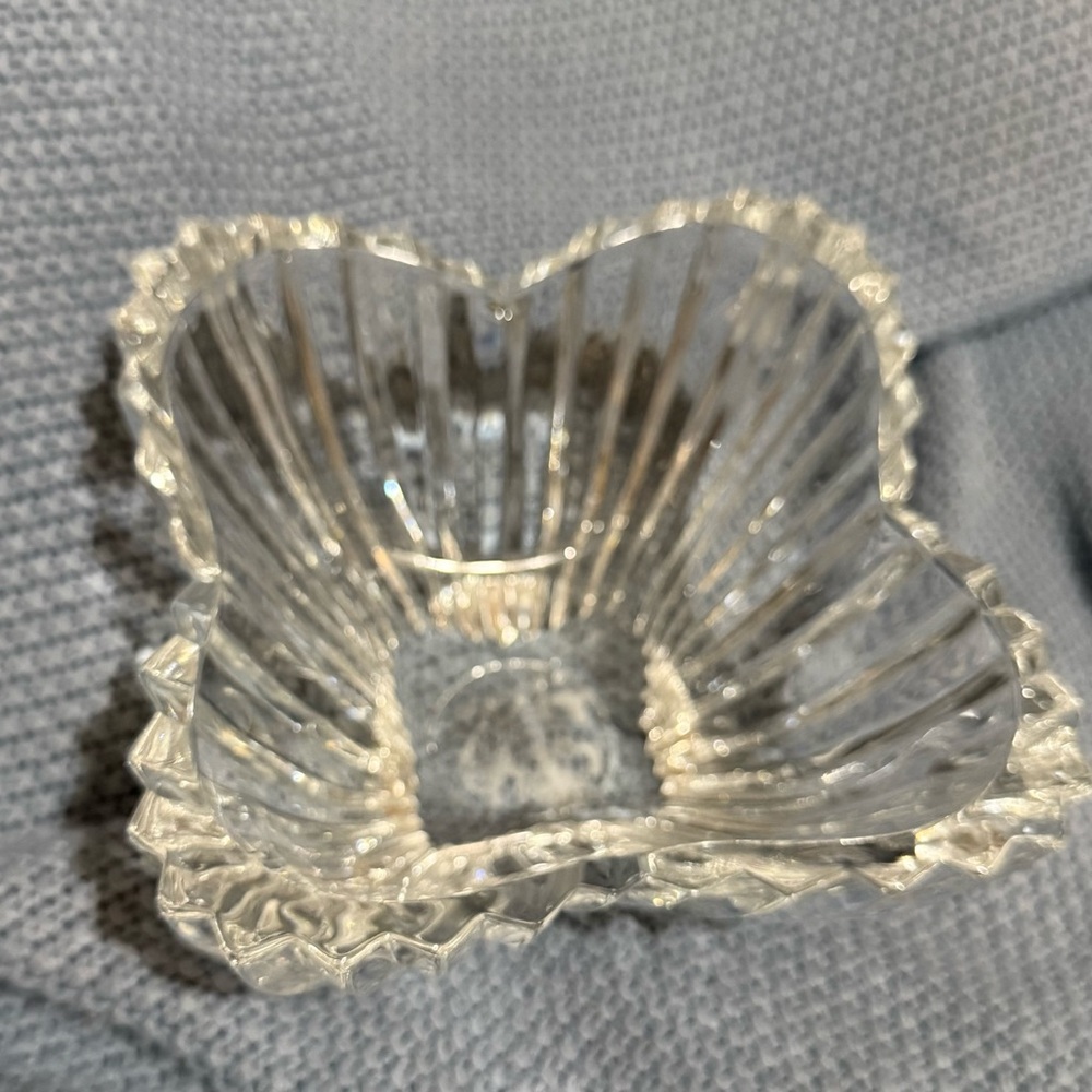 Elegant crystal Decorative tulip Bowl by Mikasa LAST CHANCE